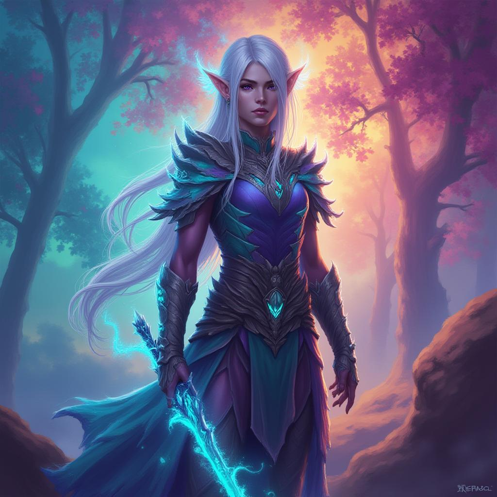 AI-generated fantasy character portrait